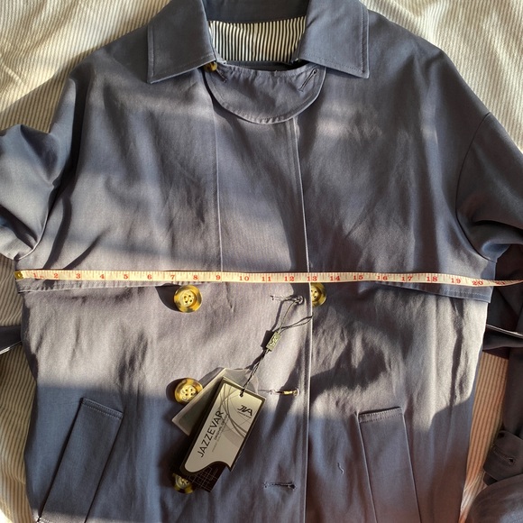 Blue Jazzevar Trenchcoat - Picture 8 of 15
